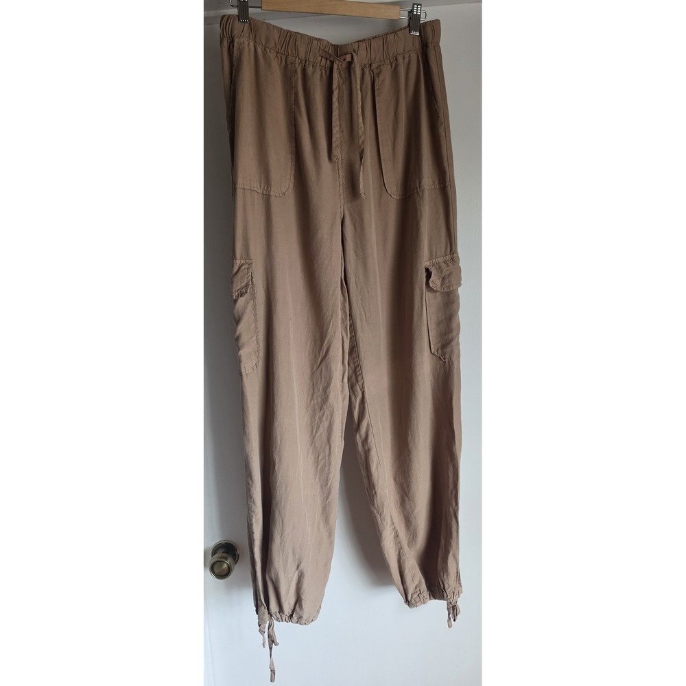 Thread & Supply Cargo Pants Women Large Tan Solid Casual Lyocell Trousers